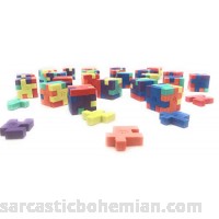 24 pc Puzzle Cube Erasers School Teacher Supplies Classroom Stationery Party Favors